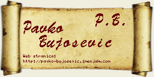 Pavko Bujošević vizit kartica